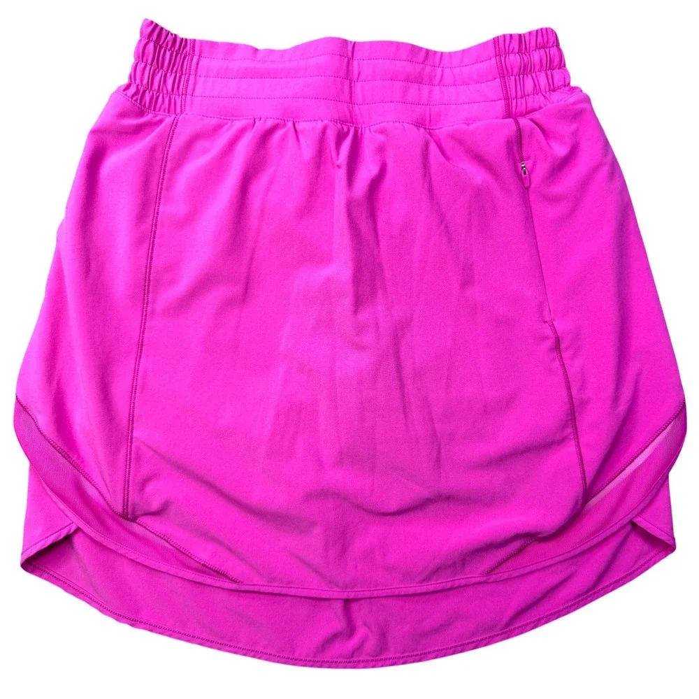 Lululemon Hotty Hot Skirt Size 4 Sonic Pink Running Athletic Tennis Skorts - Picture 5 of 11